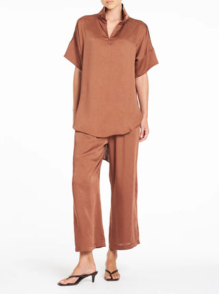 Funnel Tunic – Cinnabar | Mela Purdie