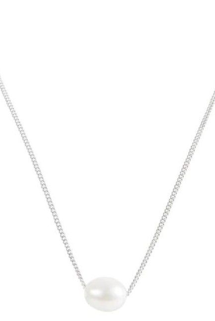 Fairley | Pearl Teardrop Necklace | Silver