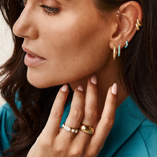 Antique Gold Huggies - Gold | Fairley