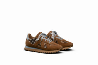 Gate Sneakers - Tan/Choco Blue Plaid | ASFVLT