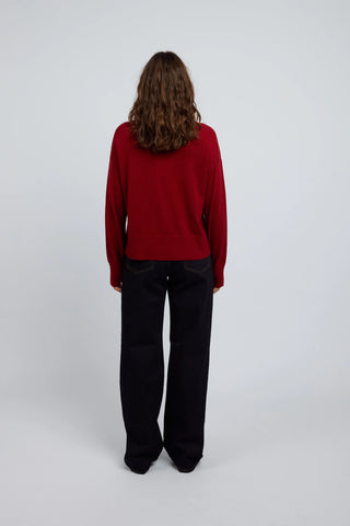 Margot Zip Jacket - Winecask Red | Huntly