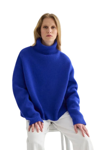 Nico Oversized Sweater - Royal | Laing