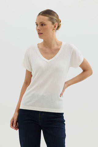 Wool Tshirt - Ivory | Iris & Wool