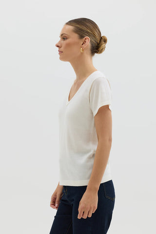 Wool Tshirt - Ivory | Iris & Wool