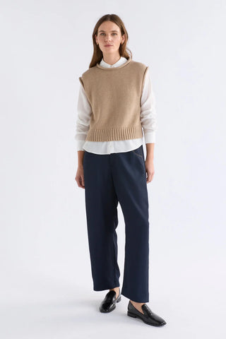 Lunel Knit Vest - Camel | Elk