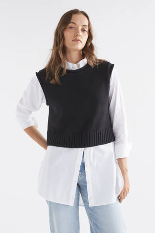 Elk Lunel Knit Vest Black