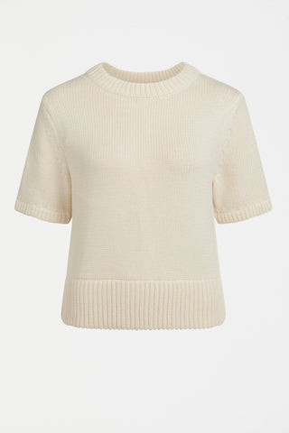 Elk Luft Knit Top Cream