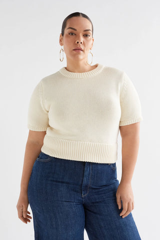 Elk Luft Knit Top Cream