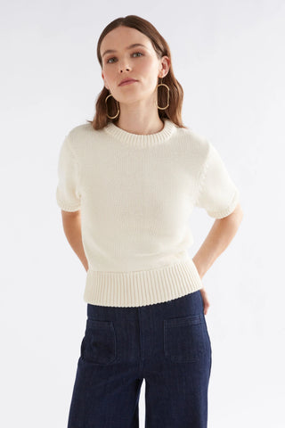 Elk Luft Knit Top Cream