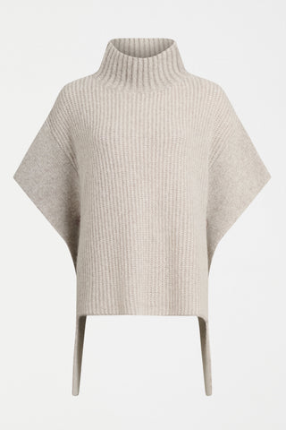 Aleph Poncho - Oatmeal Melange | ELK