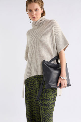 Aleph Poncho - Oatmeal Melange | ELK