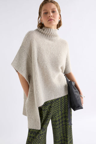 Aleph Poncho - Oatmeal Melange | ELK
