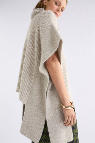 Aleph Poncho - Oatmeal Melange | ELK
