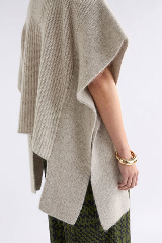 Aleph Poncho - Oatmeal Melange | ELK