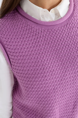 Naya Knit Vest – Violet | Elk The Label