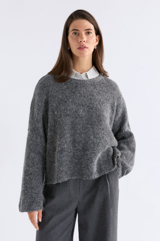 Agna Sweater – Mid Grey Marle | Elk The Label