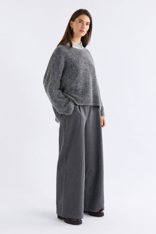 Agna Sweater – Mid Grey Marle | Elk The Label