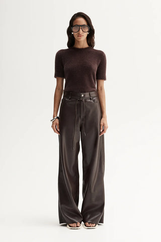 Mochi Knit Tee - Shiraz | Elka Collective