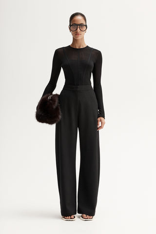 Silia Knit Top - Black | Elka Collective
