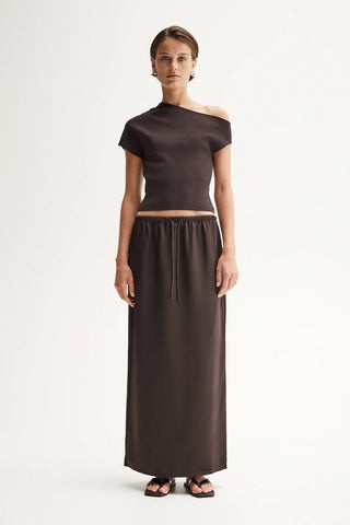 Elka Collective Mina Maxi Skirt - Chocolate