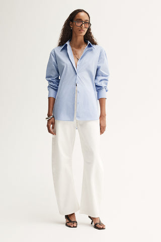 Holland Stripe Shirt - Blue Stripe | Elka Collective