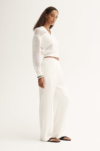 Aria Knit Jumper - White | Elka Collective