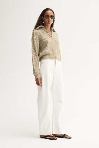 Harrie Knit Jumper - Moss Marle | Elka Collective