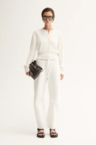 Posie Knit Cardigan - White | Elka Collective