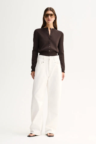 Penny Knit Cardigan - Chocolate | Elka Collective