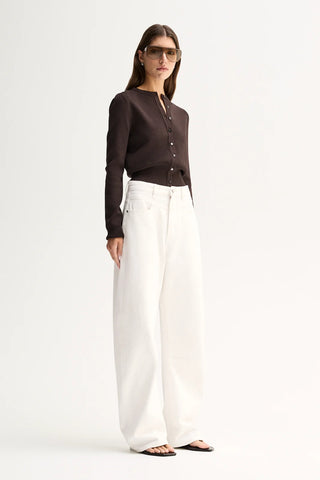 Penny Knit Cardigan - Chocolate | Elka Collective