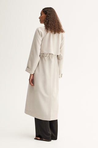 Nova Trench Coat - Pebble | Elka Collective