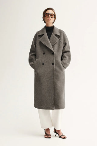 Montana Coat - Warm Grey | Elka Collective
