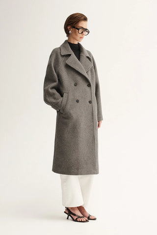 Montana Coat - Warm Grey | Elka Collective