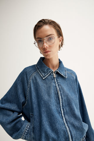 Addison Denim Jacket - Dark Indigo | Elka Collective