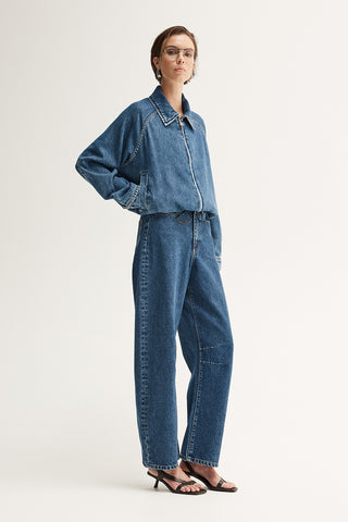 Addison Denim Jacket - Dark Indigo | Elka Collective