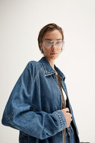 Addison Denim Jacket - Dark Indigo | Elka Collective