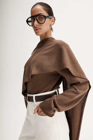 Agnes Knit Jumper - Tan | Elka Collective