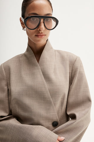 Kaia Blazer - Sand | Elka Collective