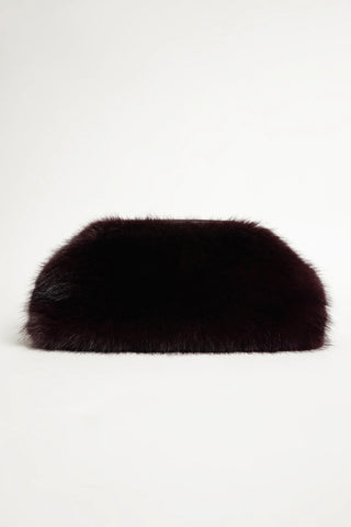 Faux Fur Clutch - Shiraz | Elka Collective