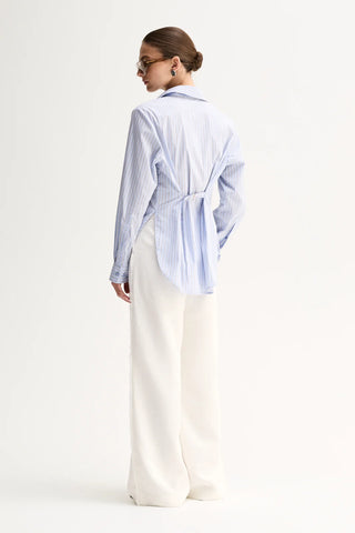 Kallie Stripe Shirt - Blue Stripe |  Elka Collective