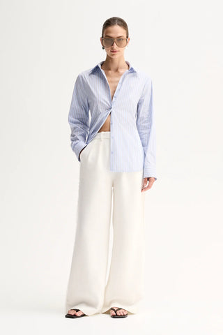 Kallie Stripe Shirt - Blue Stripe |  Elka Collective