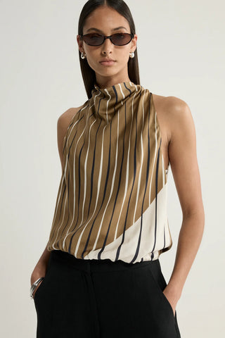 Sloane Top - Moss Stripe | Elk