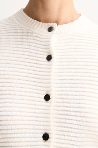 Lenna Knit Cardigan – White | Elka Collective
