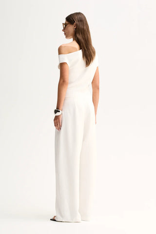Talia Knit Top - White | Elka Collective