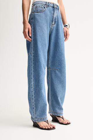 Mayfair Denim Pant - Trinity Blue | Elka Collective