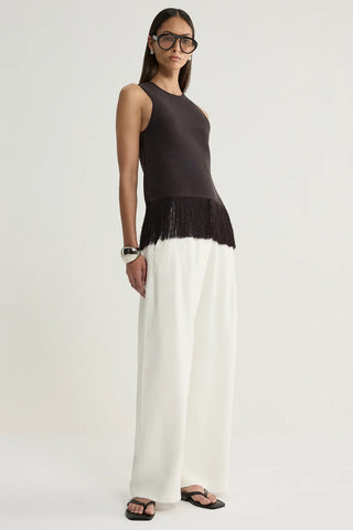 Miles Knit Top - Chocolate | Elka Collective