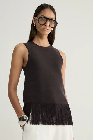 Miles Knit Top - Chocolate | Elka Collective