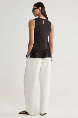 Miles Knit Top - Chocolate | Elka Collective