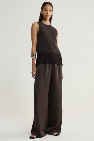 Miles Knit Top - Chocolate | Elka Collective