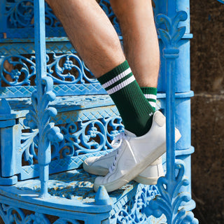 Klue Tennis Socks - Green & White